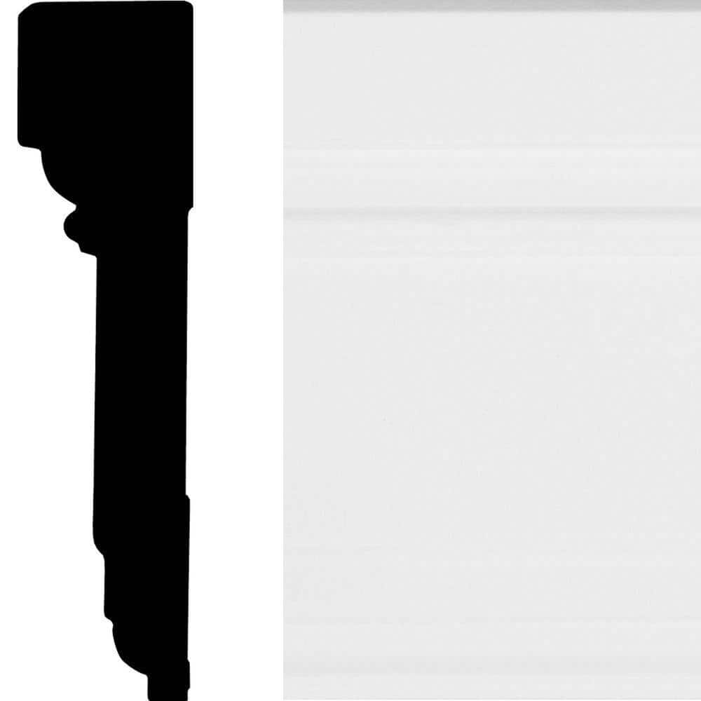 HOUSE OF FARA 7/8 in. x 4-1/8 in. x 8 ft. Primed White MDF Victorian Casing Molding (1)