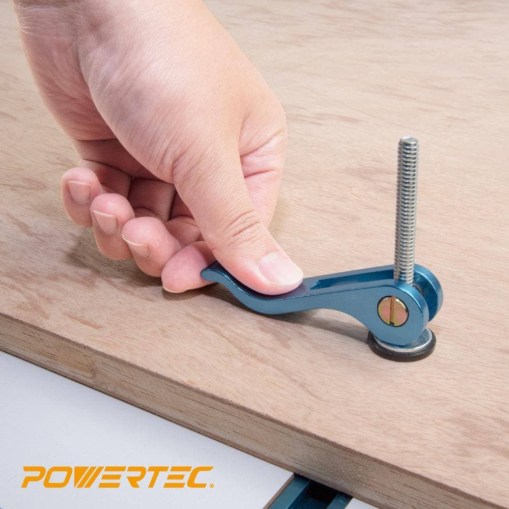 ‎POWERTEC 1/4 in. 20 Threaded Insert Aluminum Cam Clamp for Woodworking (4-Pack) (2)