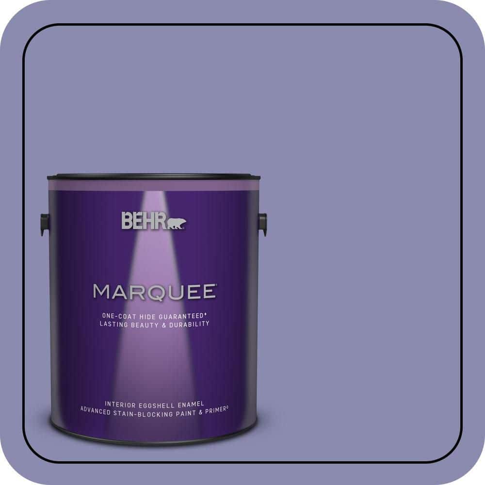 BEHR MARQUEE 1 gal. #M550-5 Violet Aura One-Coat Hide Eggshell Enamel Interior Paint & Primer