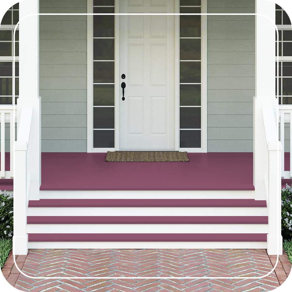 BEHR PREMIUM #HDC-AC-28A Textured Low-Lustre Enamel Interior/Exterior Porch and Patio Anti-Slip Floor Paint (2)