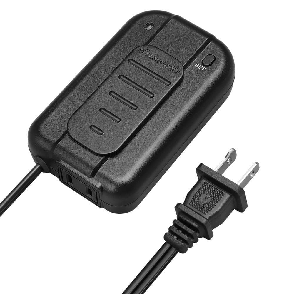 DEWENWILS 5 ft. Extension Cord Black Dimmer Switch, Foot Dimmer for Dimmable LED/CFL/Incandescent Bulb, Full Range Slide Control