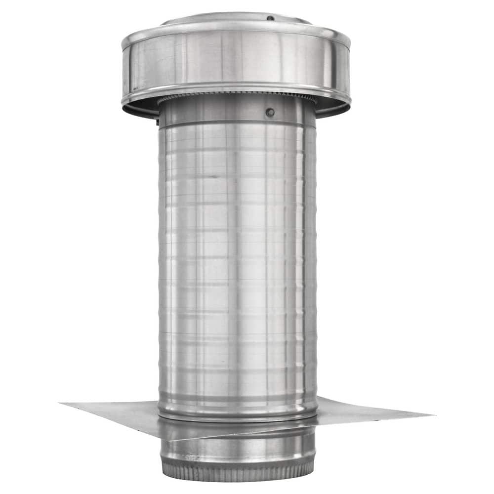 Active Ventilation 6 in. Dia. Aluminum Keepa Roof Jack with 2 in. Tail Pipe in Mill Finish (1)