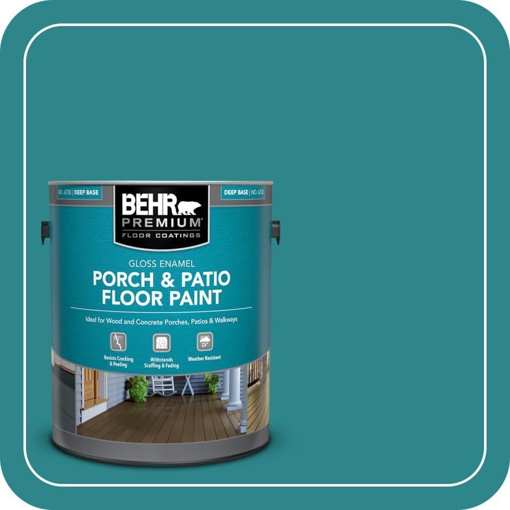 BEHR PREMIUM 1 gal. #M460-6 Thai Teal Gloss Enamel Interior/Exterior Porch and Patio Floor Paint