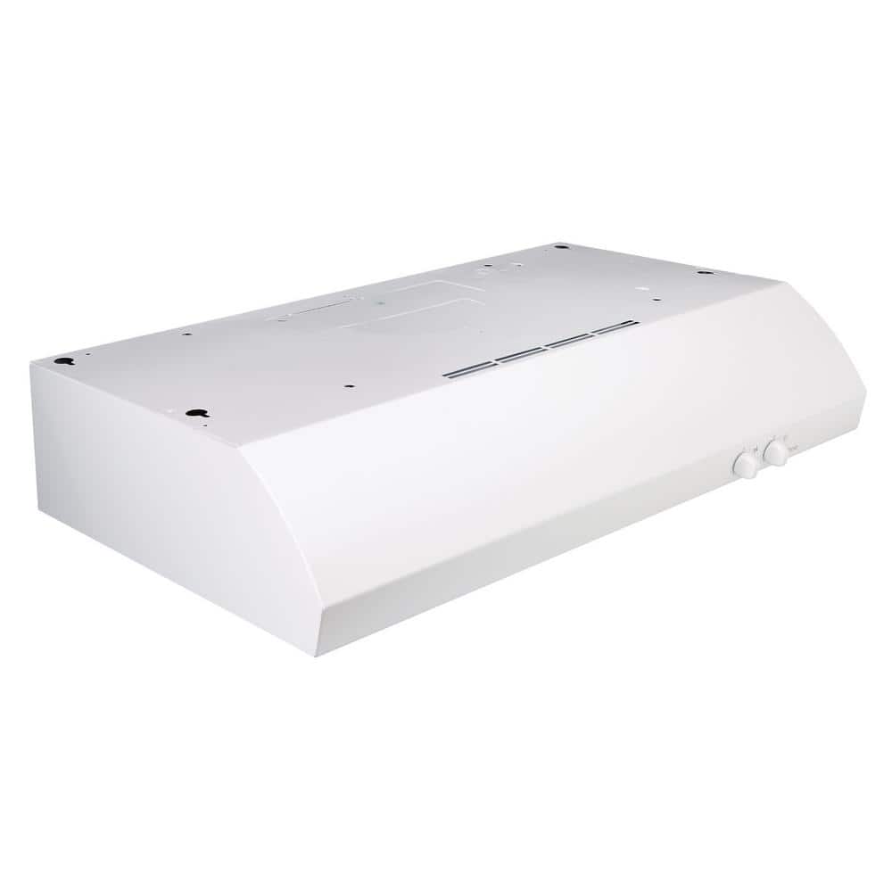 Broan-NuTone AR1 Series 30 in. 270 Max Blower CFM 4-Way Convertible Under-Cabinet Range Hood with Light in White (4)
