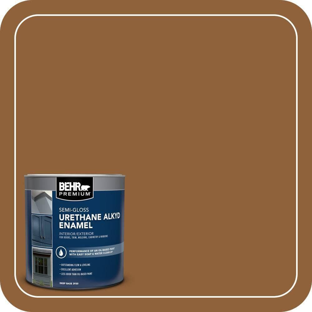 BEHR PREMIUM 1 qt. #S250-7 Moroccan Spice Semi-Gloss Enamel Urethane Alkyd Interior/Exterior Paint (1)