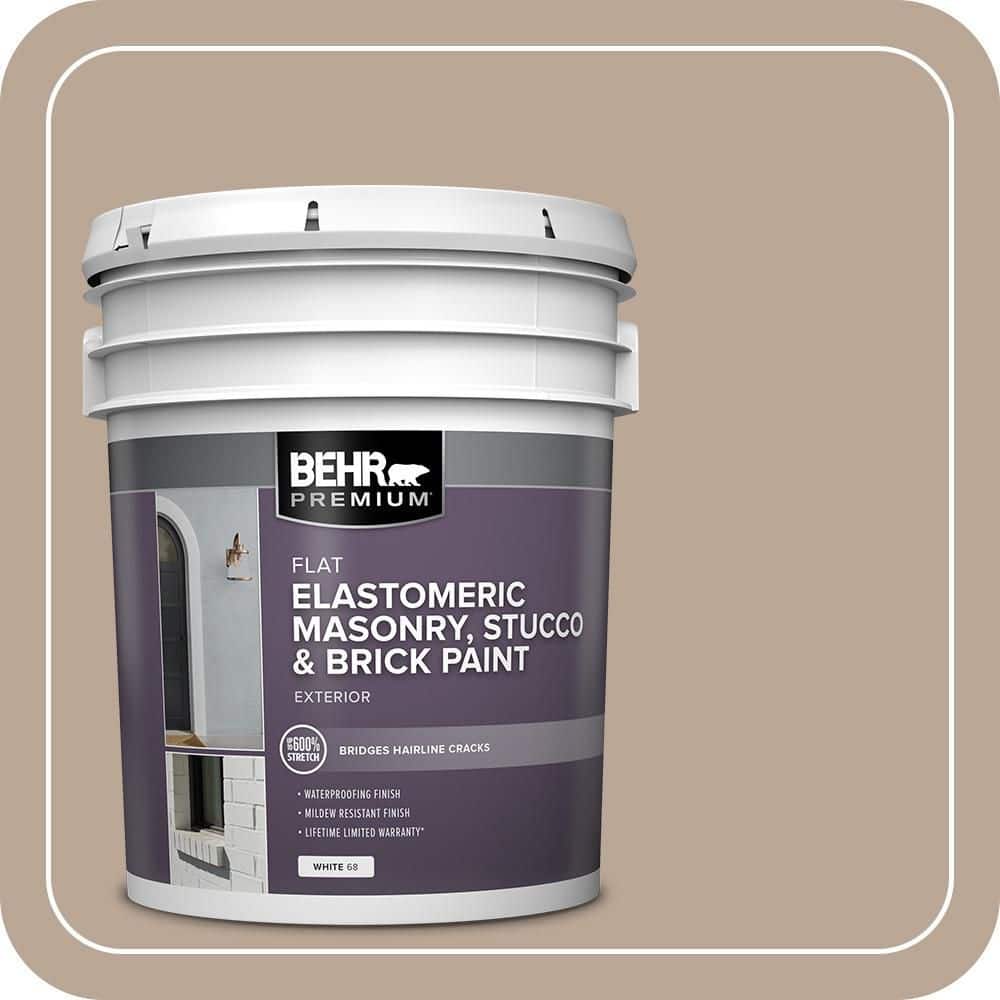 BEHR PREMIUM 5 gal. #BXC-43 Desert Sandstorm Elastomeric Masonry, Stucco and Brick Exterior Paint (1)
