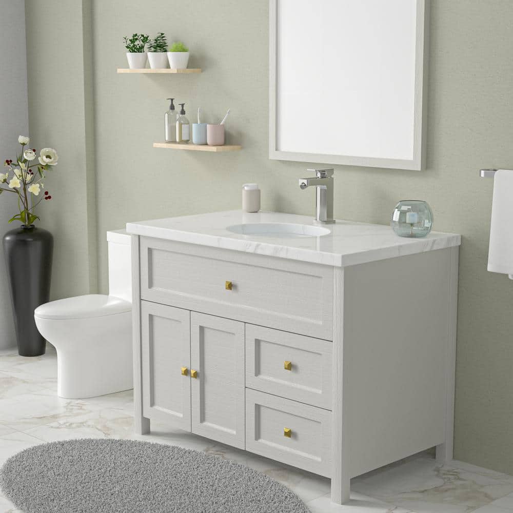 Sarlai 19 in. White Oval Porcelain Ceramic Undermount Bathroom Vanity Vessel Sink With Overflow (3)