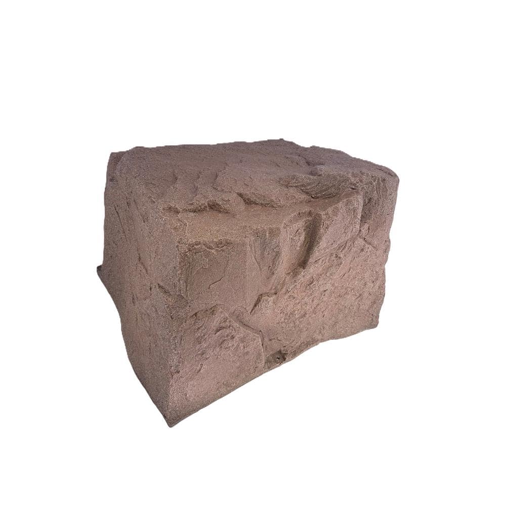 Dekorra 32 in. x 27 in. x 21 in. Medium Rock Cover for Concealing Buried Propane Tank Cover and Irrigation Manifolds in Burgundy (1)