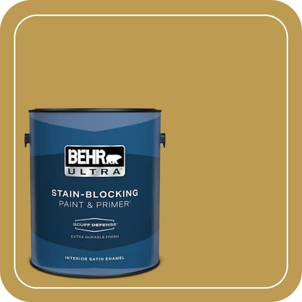 BEHR PREMIUM PLUS #M320-6 Tangy Green Enamel Low Odor & Primer (4)