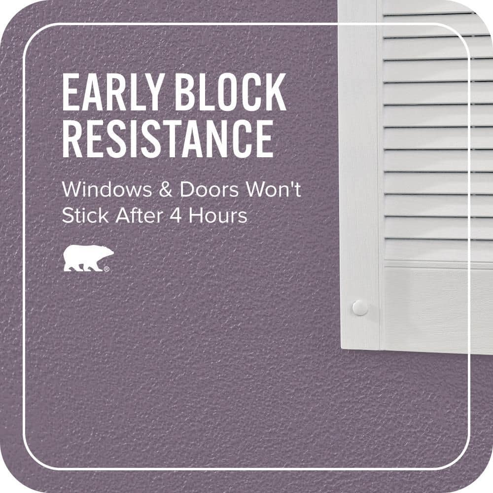 BEHR PREMIUM PLUS Home Decorators Collection #HDC-SP14-9 Decorative Iris Exterior Stain-Blocking Paint & Primer (3)