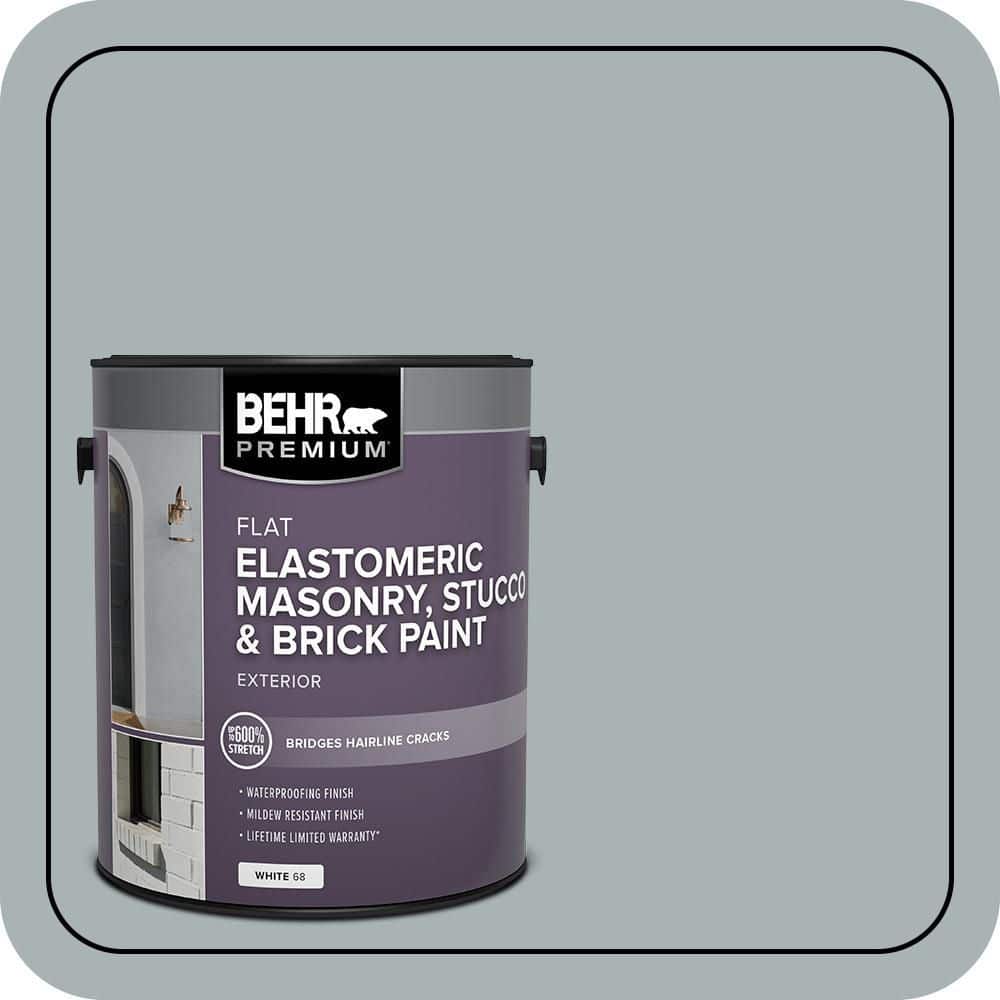 BEHR PREMIUM 1 gal. #MS-67 Quay Blue Elastomeric Masonry, Stucco and Brick Exterior Paint (1)