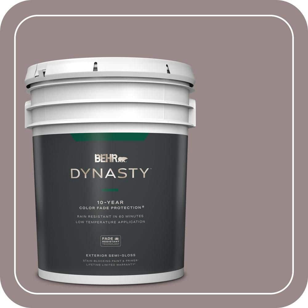 BEHR DYNASTY 5 gal. #MQ1-37 Fashion Week Semi-Gloss Enamel Exterior Stain-Blocking Paint & Primer