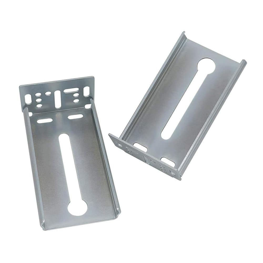 Wudkey 20-Pack Rear Mounting Brackets for Drawer Slide, Cabinet Drawer Brackets for 1.77 in. W Furniture Gildes (1)