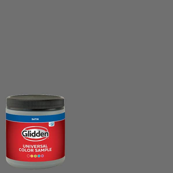 Glidden Premium 8 oz. PPG0996-6 Slate Mine Satin Interior Paint Sample (2)