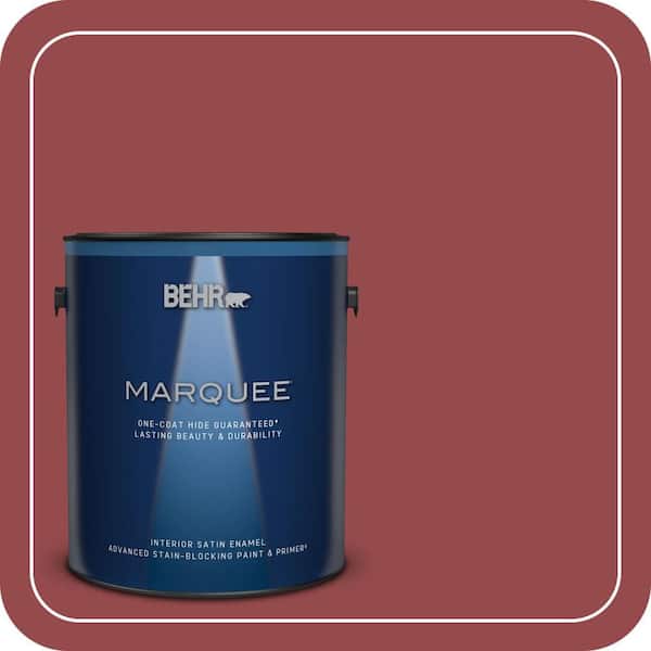 BEHR PREMIUM PLUS #M140-6 Circus Red Enamel Low Odor & Primer (2)
