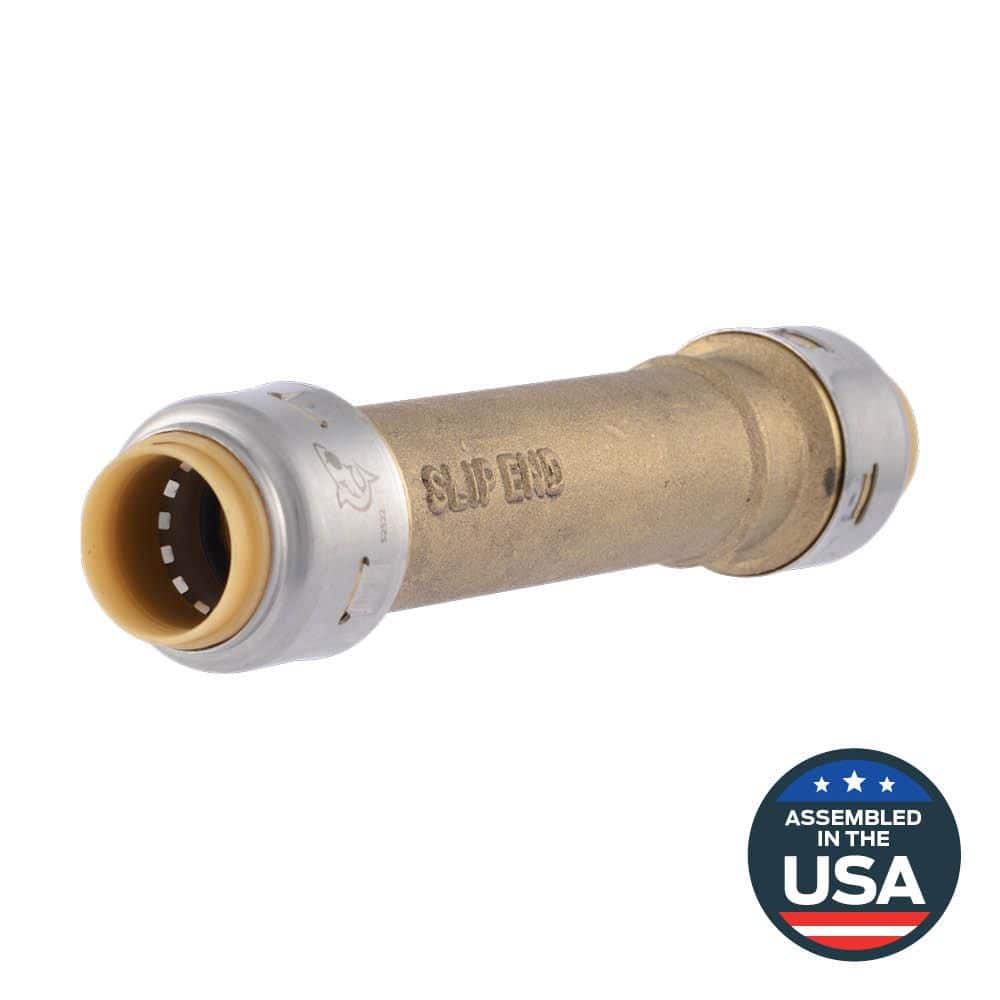 SharkBite Max 1/2 in. Push-to-Connect Brass Slip Coupling Fitting