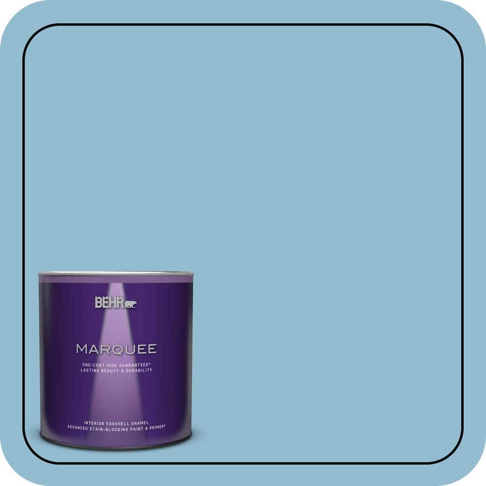 BEHR PREMIUM PLUS #S490-3 Reef Blue Enamel Low Odor & Primer (1)