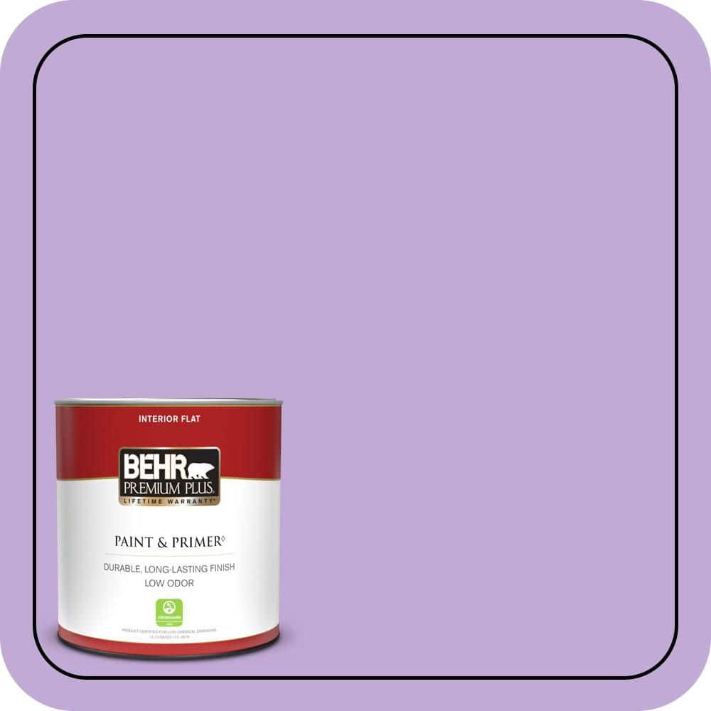 BEHR PREMIUM PLUS #MQ4-59 Purple Gladiola Enamel Low Odor & Primer (1)
