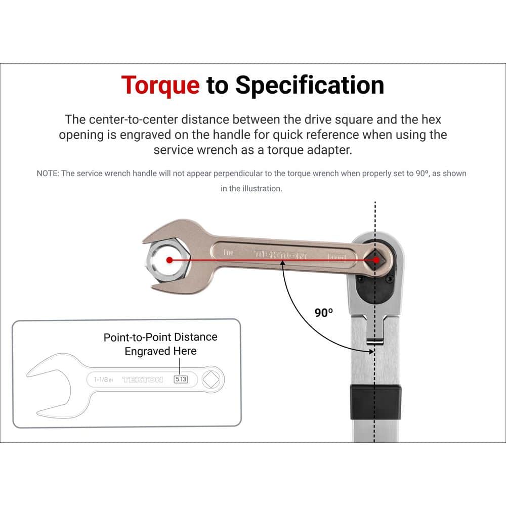 TEKTON 1-1/4 Inch Service Wrench (3)