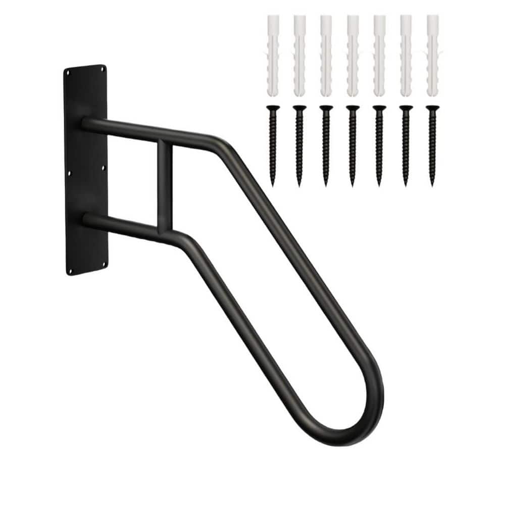 NVNOO 1-3 Steps Stairs Wall Mounted Metal Handrail for The Elderly, Kids, Disabled, Pregnant Women (1)