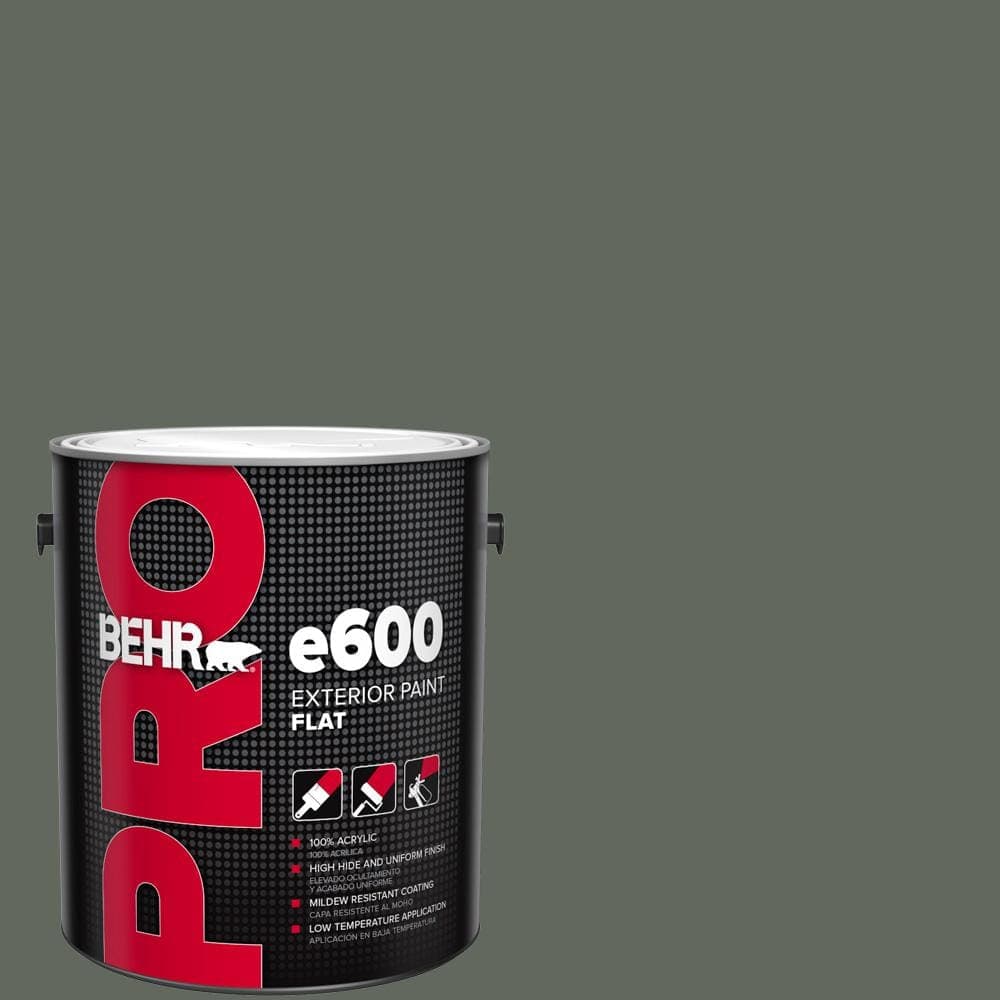 BEHR PRO 1 gal. #710F-6 Exterior Painted Turtle Flat Exterior Paint