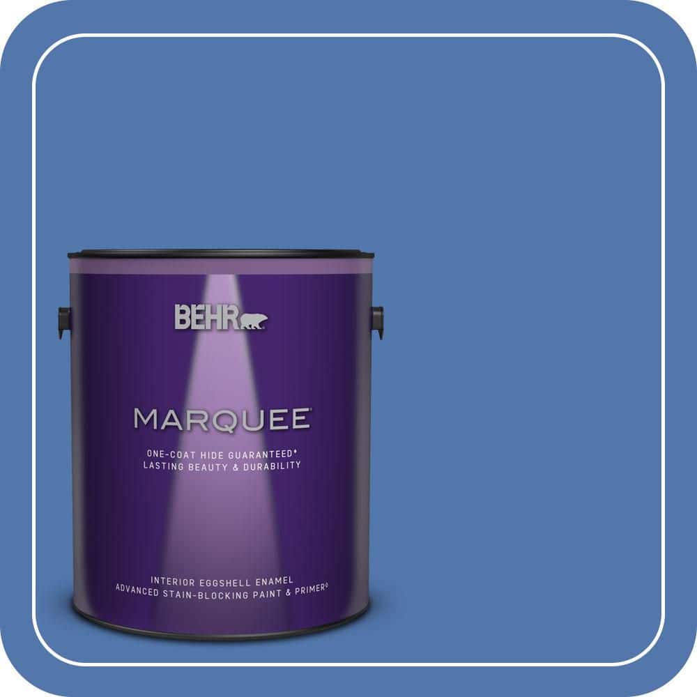 BEHR MARQUEE 1 gal. #590B-6 Flying Fish Eggshell Enamel Interior Paint & Primer