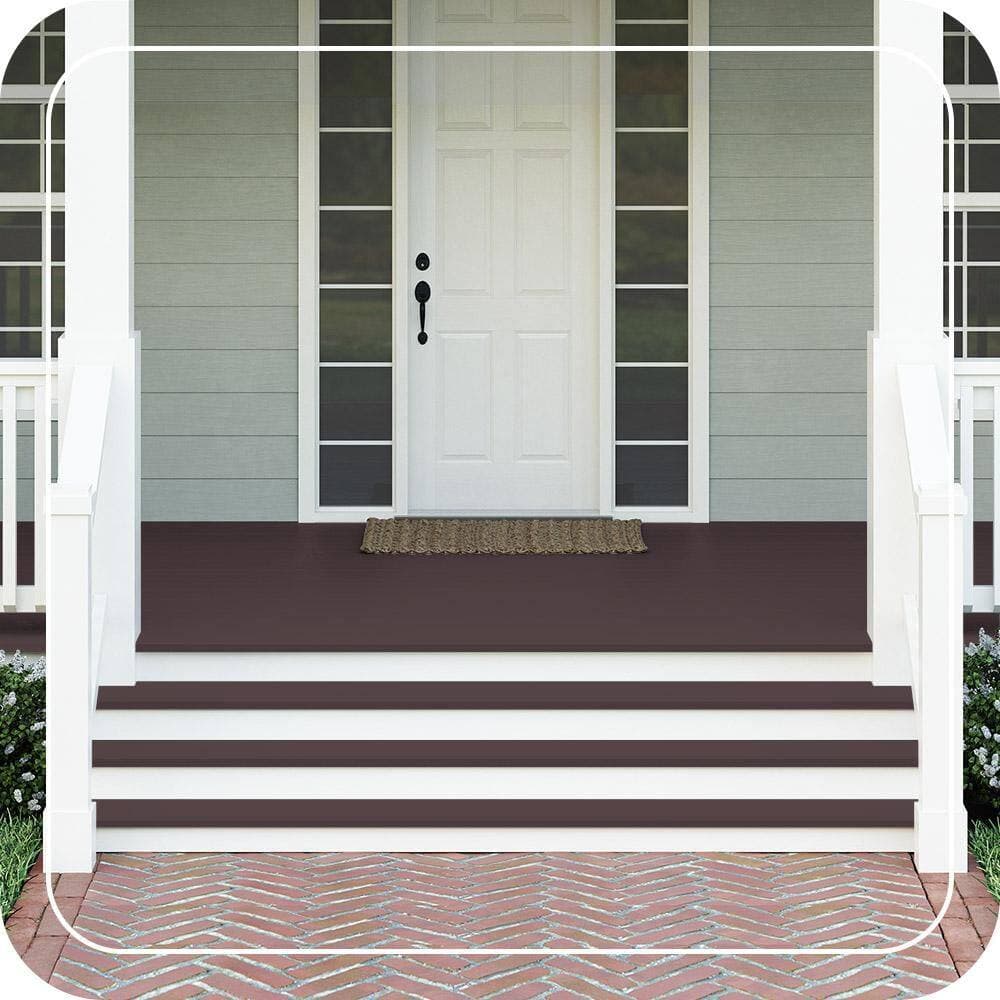 BEHR PREMIUM #PPU1-01 Textured Low-Lustre Enamel Interior/Exterior Porch and Patio Anti-Slip Floor Paint (2)