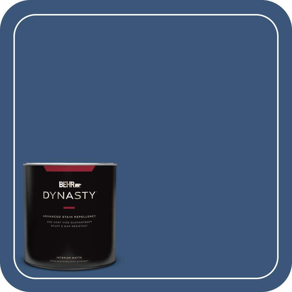 BEHR DYNASTY 1 qt. #590D-7 Star Spangled Matte Interior Stain-Blocking Paint and Primer