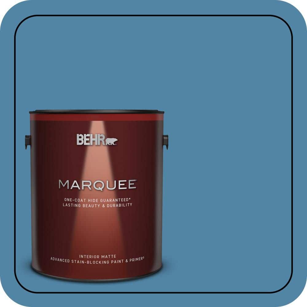 BEHR MARQUEE 1 gal. #M500-4 Hemisphere One-Coat Hide Matte Interior Paint & Primer