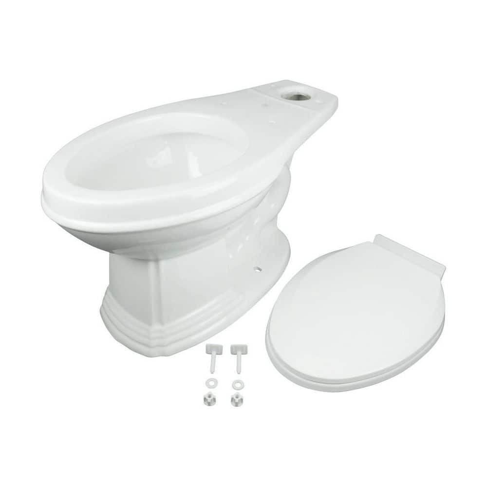 RENOVATORS SUPPLY MANUFACTURING 12 inch Rough In Sheffield White Bathroom Elongated 2 Piece Toilet Bowl with Slow Close Seat (2)