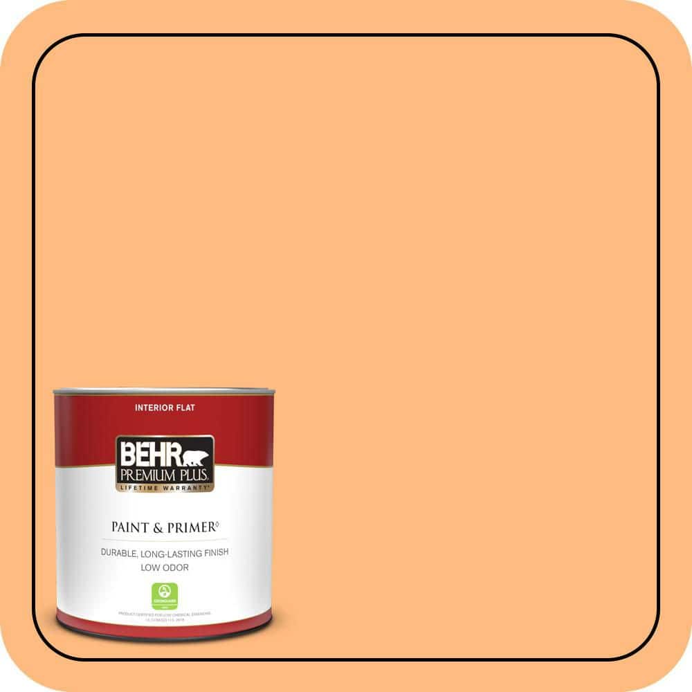 BEHR PREMIUM PLUS #270B-4 Apricot Flower Enamel Low Odor & Primer