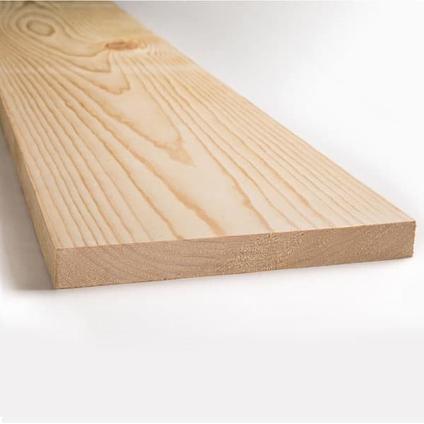 Unbranded 1 in. x 10 in. x 6 ft. Kiln Dried Square Edge Whitewood (2)
