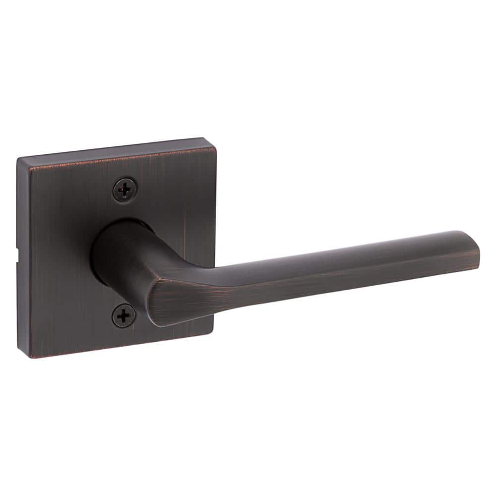 Kwikset Lisbon Square Venetian Bronze Half-Dummy Door Handle (1)