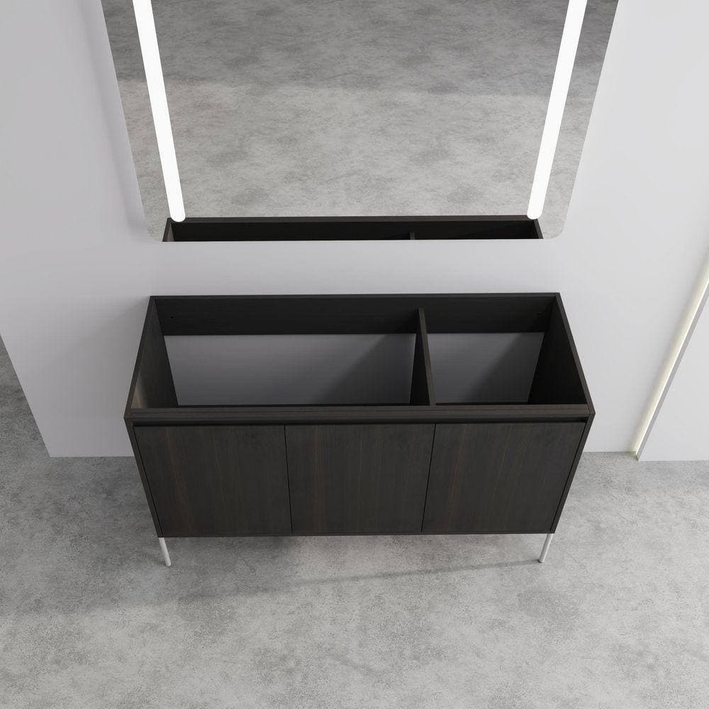 UPIKER Annecy 46.88 in. W x 17.94 in. D x 30.31 in. H Freestanding Bath Vanity Cabinet without Top in Dark Oak Unassembled (3)