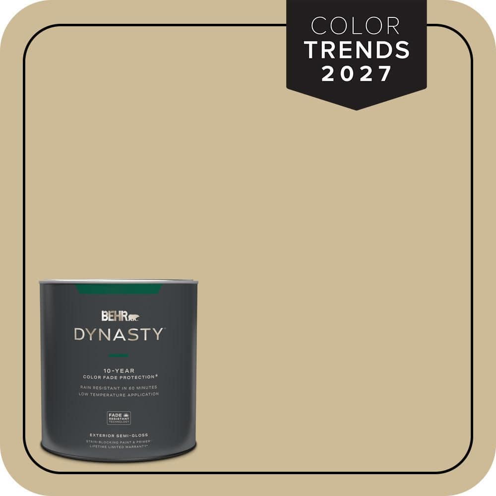 BEHR DYNASTY 1 qt. #MQ2-22 Hayloft Semi-Gloss Enamel Exterior Stain-Blocking Paint & Primer