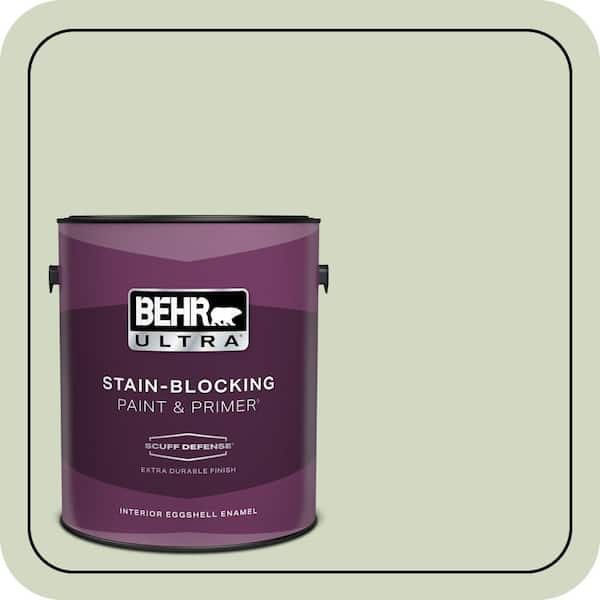 BEHR PREMIUM PLUS #M380-2 Glade Green Enamel Interior/Exterior Paint & Primer Color Sample (3)