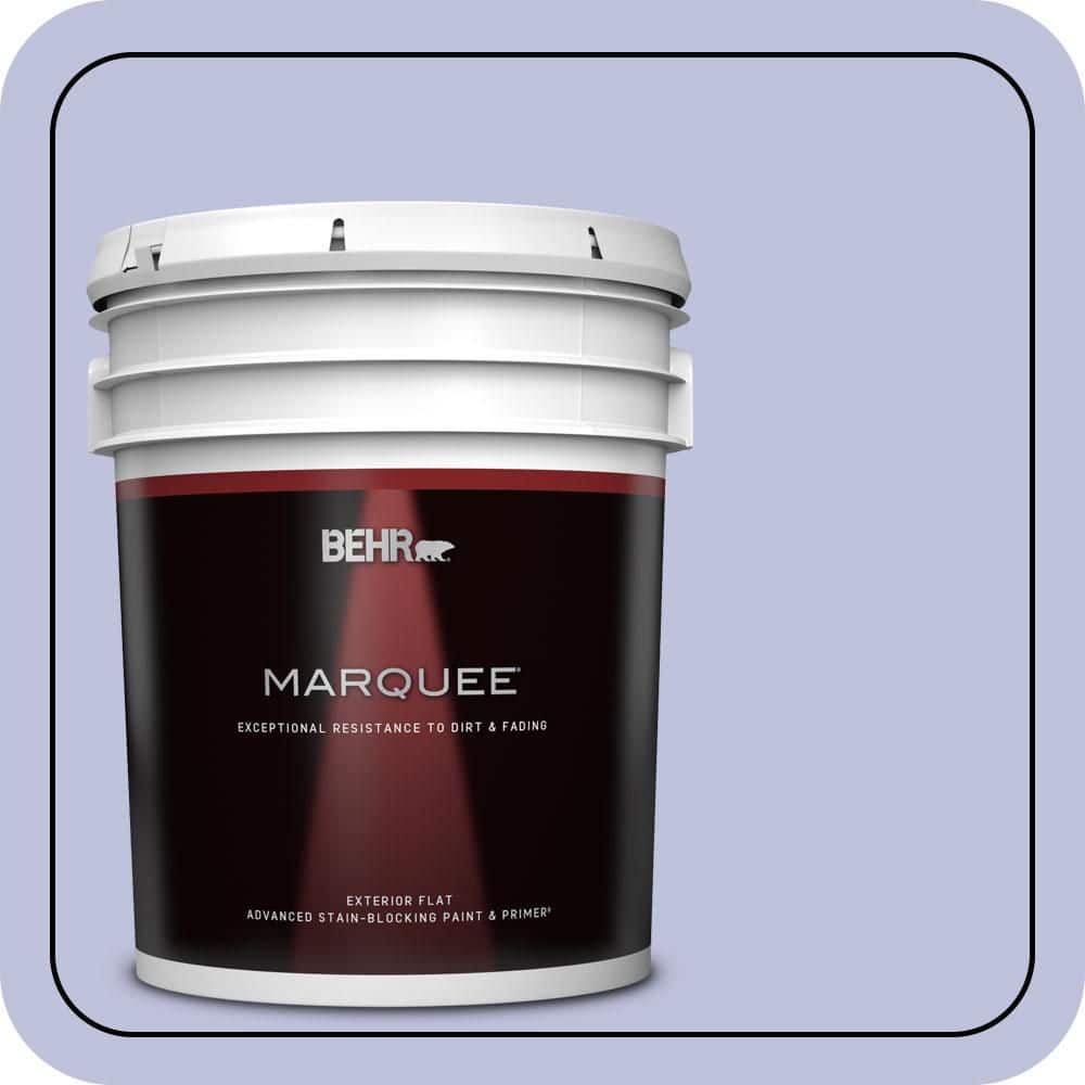 BEHR MARQUEE 5 gal. #610A-3 Lavender Sachet Flat Exterior Paint & Primer
