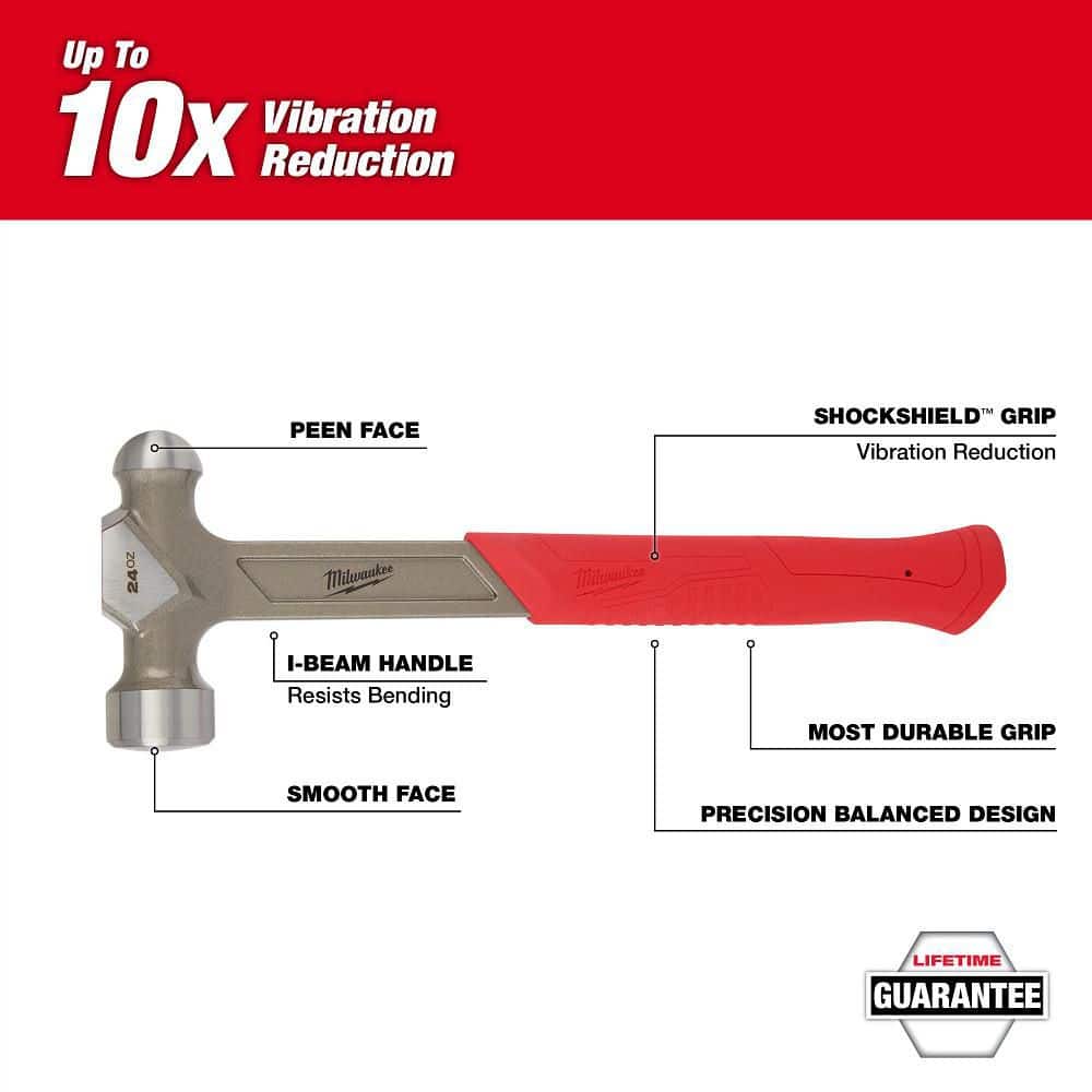 Milwaukee Steel Ball Peen Hammer (2)