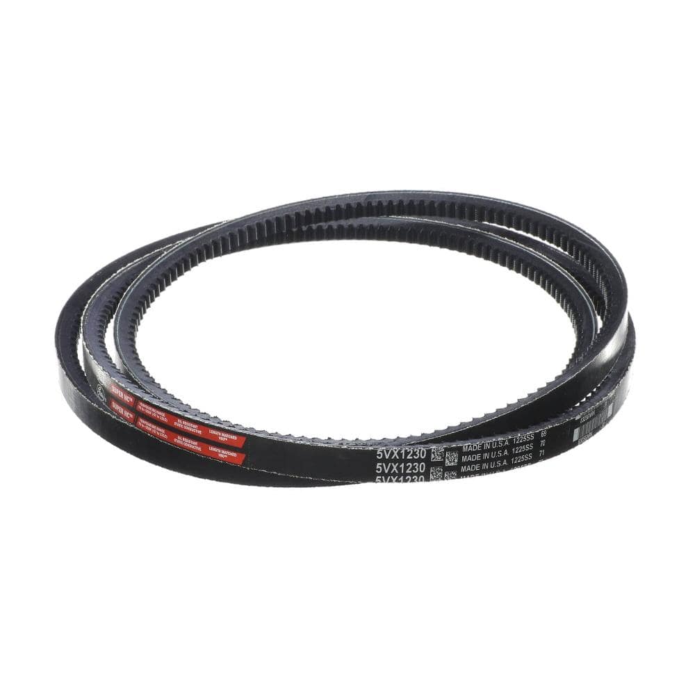 Gates Industrial Coportation Gates Industrial Corporation Cogged V-Belt 1/2" Wide x 123" Length 5VX1230
