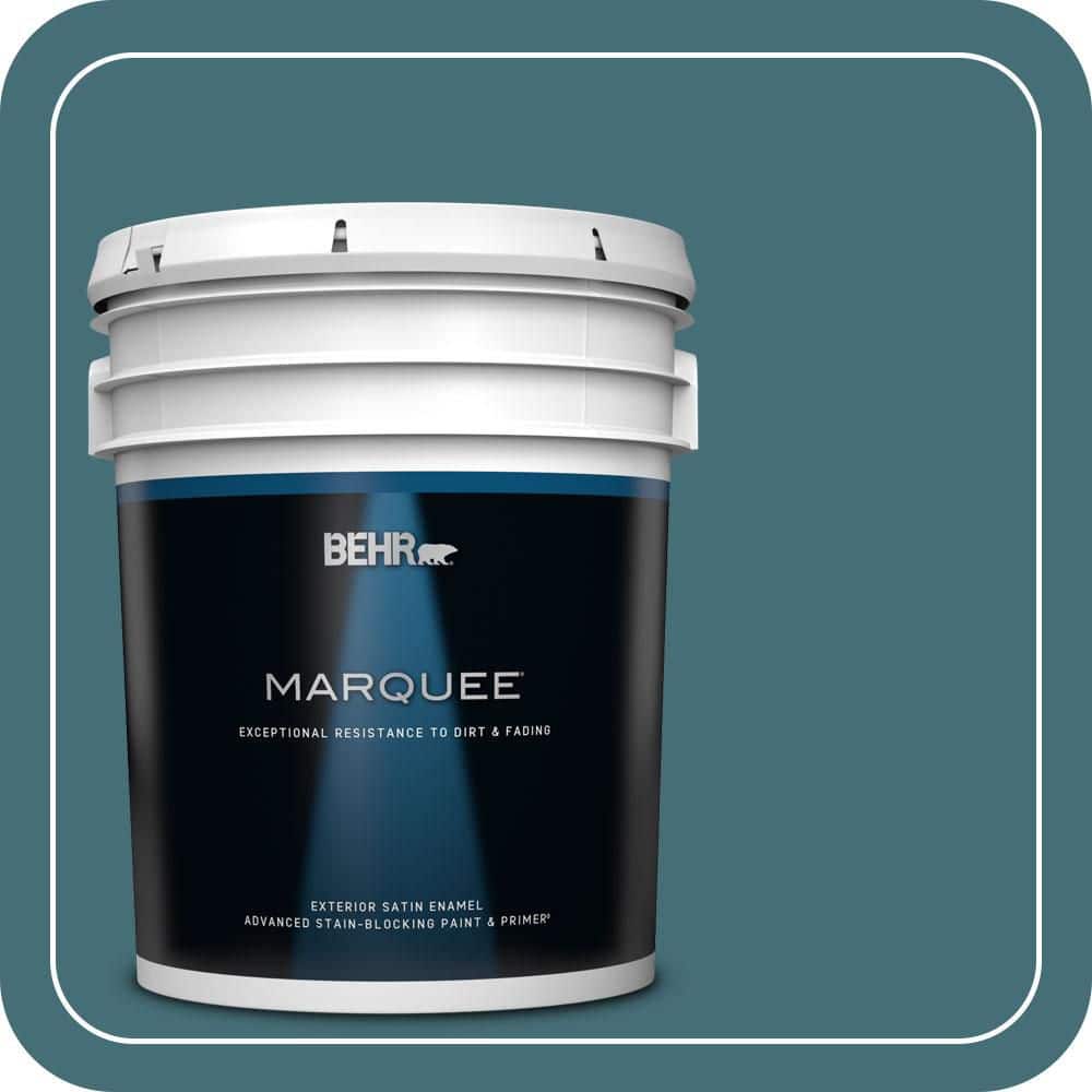 BEHR MARQUEE 5 gal. #520F-6 Cathedral Satin Enamel Exterior Paint & Primer