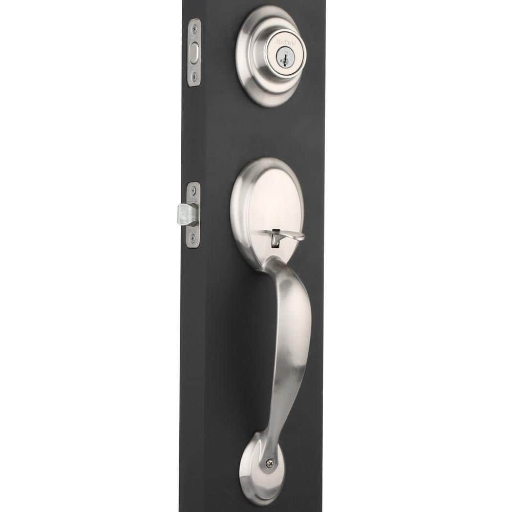 Kwikset Dakota Satin Nickel Single Cylinder Door Handleset with Polo Door Knob Featuring SmartKey Security (2)