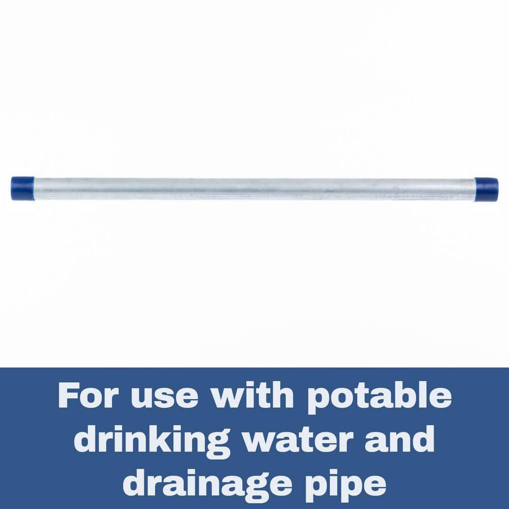 VPC 1/2 in. x 1.5 ft. Galvanized Steel Schedule 40 Cut Pipe (3)