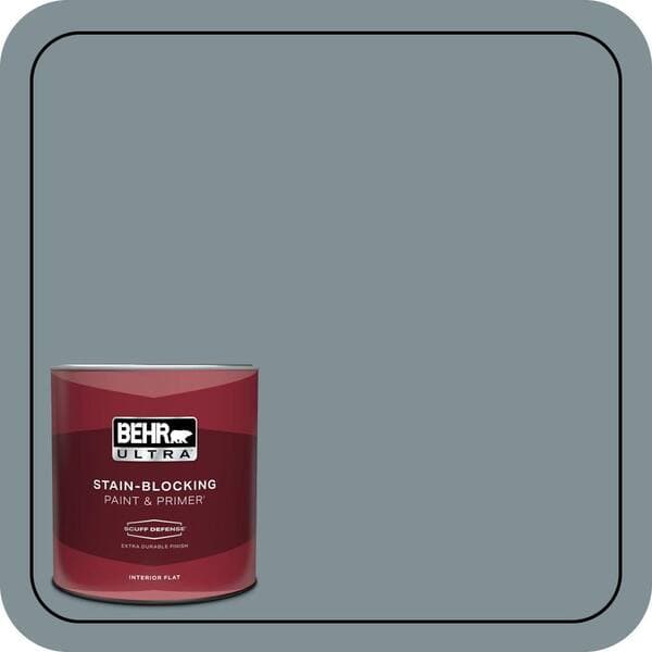 BEHR PREMIUM PLUS #740F-4 Dark Storm Cloud Enamel & Primer Color Sample (2)