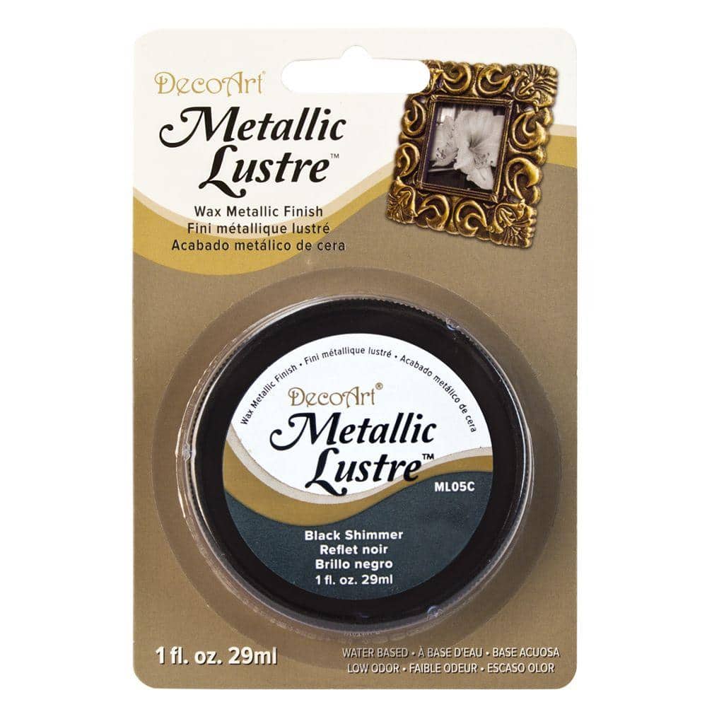 DecoArt Metallic Lustre 1 oz. Black Shimmer