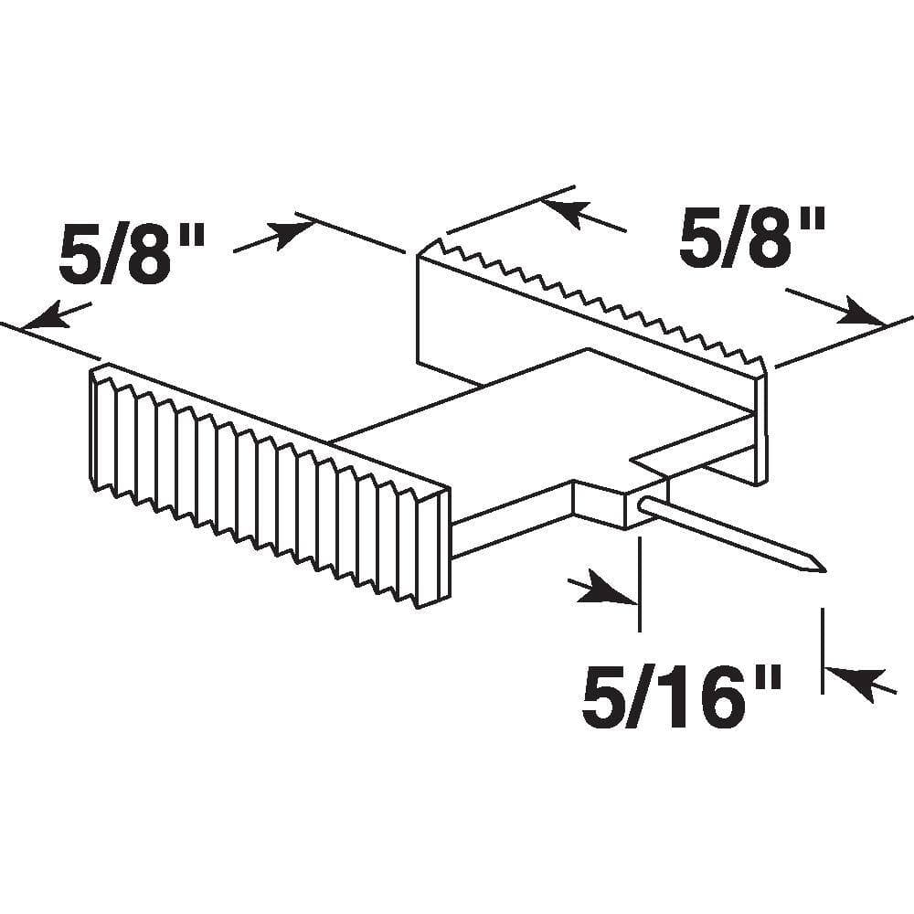 Prime-Line Window Grid Retainer, Clear Plastic (2)