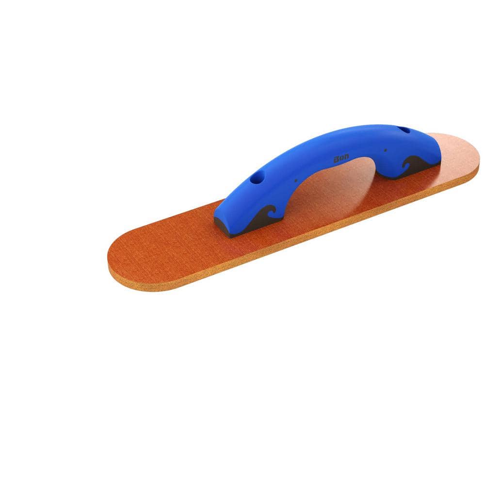 Bon Tool 16 in. x 3-1/2 in. Round End Laminated Canvas-Resin Float with Comfort Grip Handle
