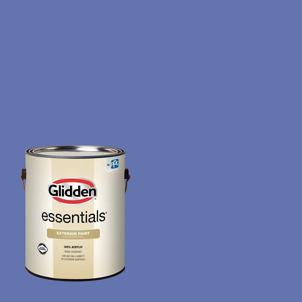 Glidden Essentials 1 gal. PPG1245-6 King's Robe Semi-Gloss Exterior Paint