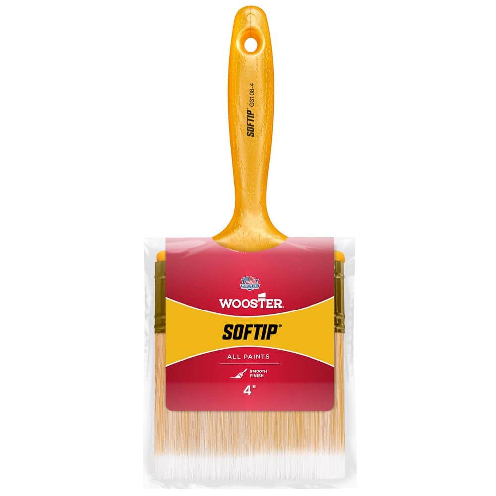 Wooster 4 in. Softip Flat Brush (1)