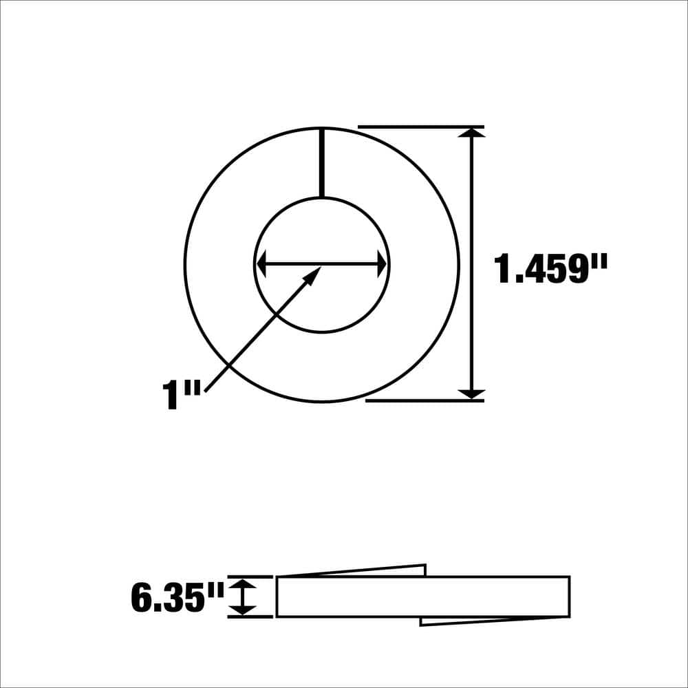 Everbilt 1 in. Zinc Lock Washer (3)
