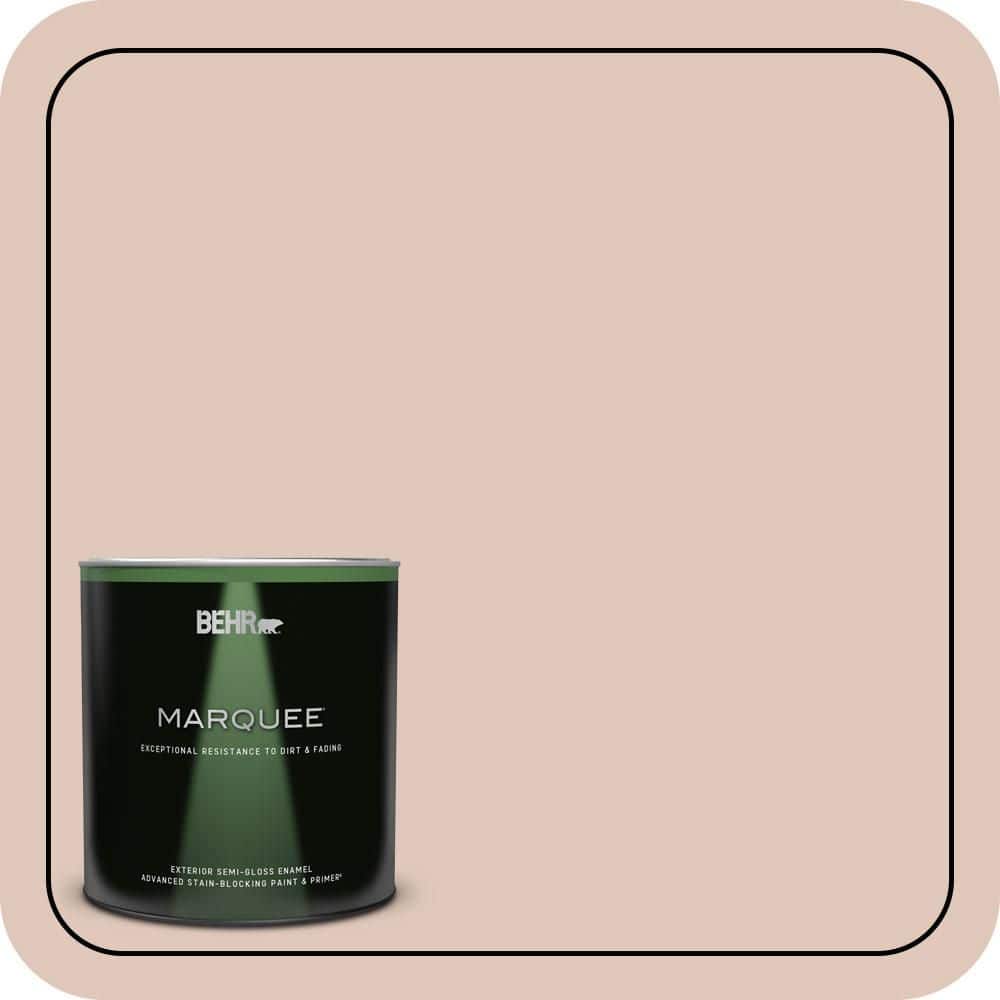 BEHR MARQUEE 1 qt. #S190-2 Sand Dance Semi-Gloss Enamel Exterior Paint & Primer